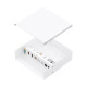 AISENS Caja de Conexiones VGA+Jack 3.5+2xHDMI+2xUSB-B+2xRJ45 Cat.6A STP, Blanco